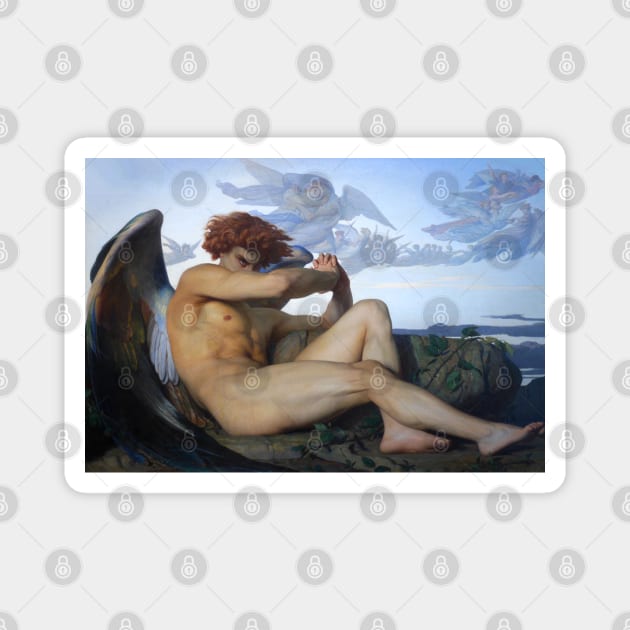 Fallen Angel | Alexandre Cabanel | Satanic Art Magnet by WearSatan