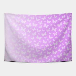 Soft Butterfly Pattern with Pastel Gradient Tapestry