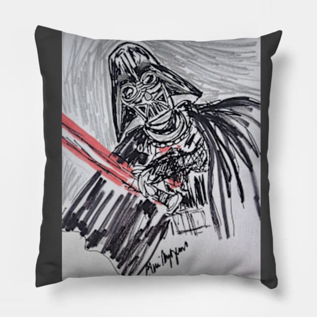 Lord Darth Vader Pillow by TheArtQueenOfMichigan 