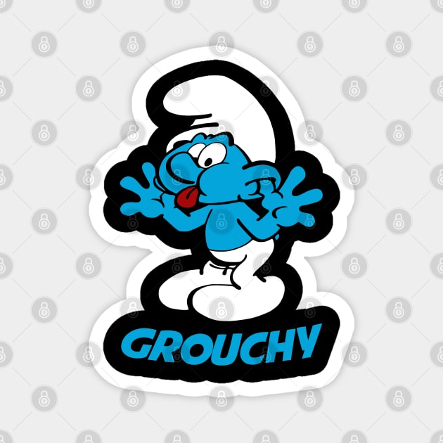 Grouchy Licks Magnet by PIKASOAN
