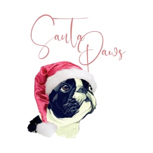 Frenchie Santa Paws T-Shirt