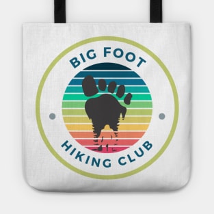 big foot sasquatch hiking club Tote