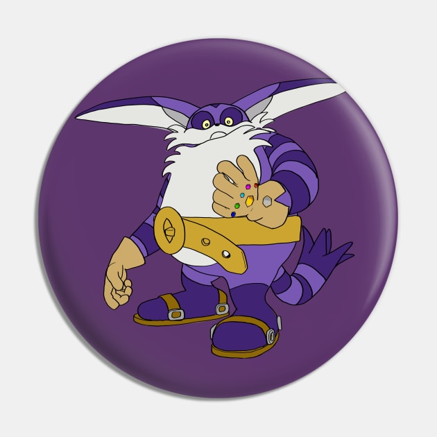 Big the Cat and the Infinity Gauntlet Pin by penciltrooper