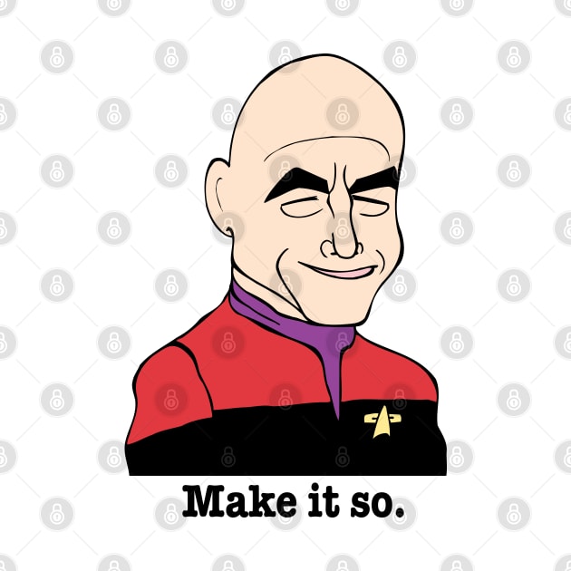 JEAN-LUC PICARD FAN ART! by cartoonistguy