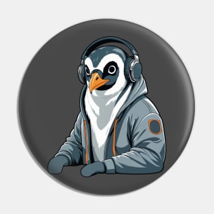 Coder Penguin Pin