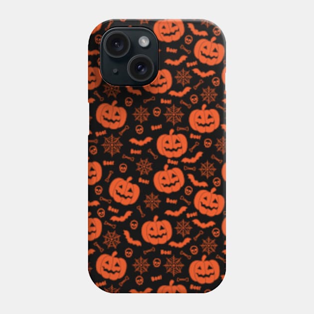 Halloween Pumpkin Pattern Phone Case by deadright