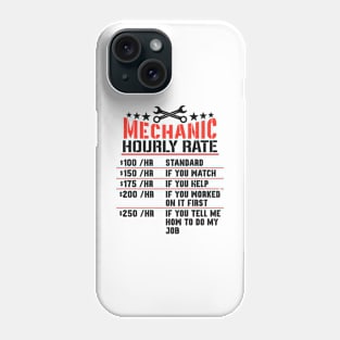 Mechanic Hourly Rating Phone Case