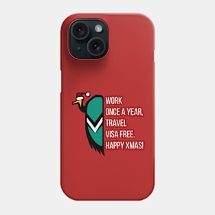 Christmas Edition: Working Once A Year - Vulture The Wise Phone Case