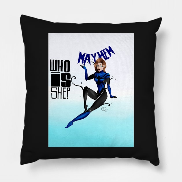 What If There Was Mayhem? Pillow by MurderBeanArt