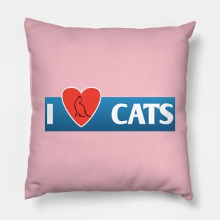 I love cats Pillow