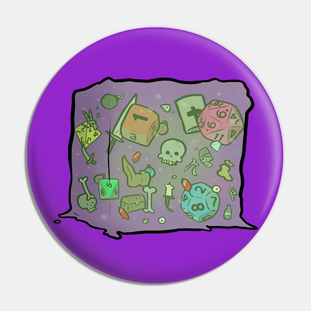 Gelatinous Dice Pin by Mayoking