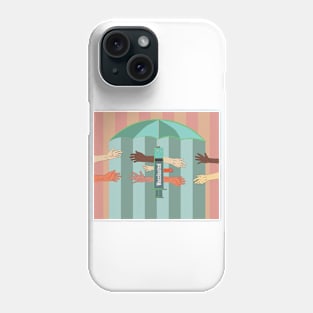 helping others by being vaccinated Edit Phone Case