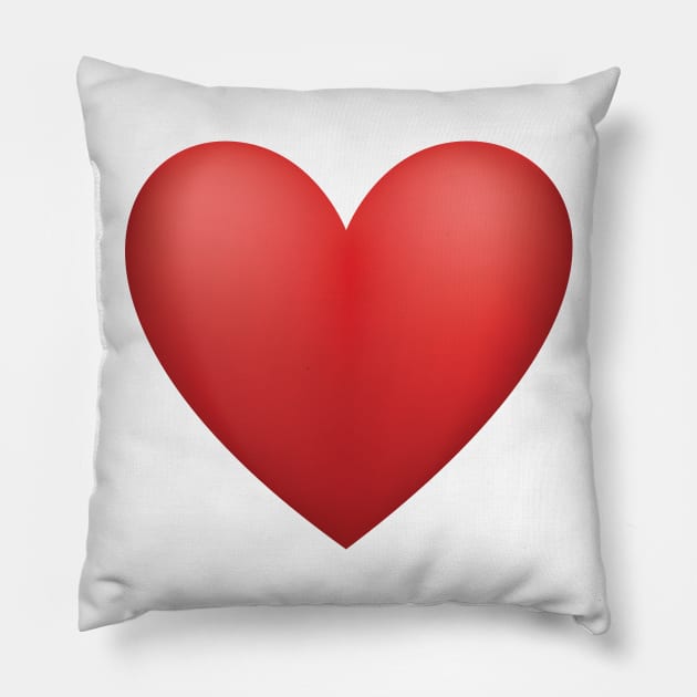 Red Heart Pillow by SWON Design