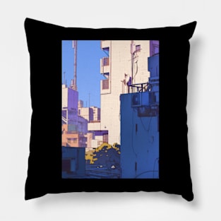 Retro Anime Scenery Pillow