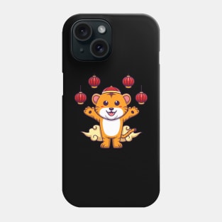 Cute chinese tiger artwork Phone Case