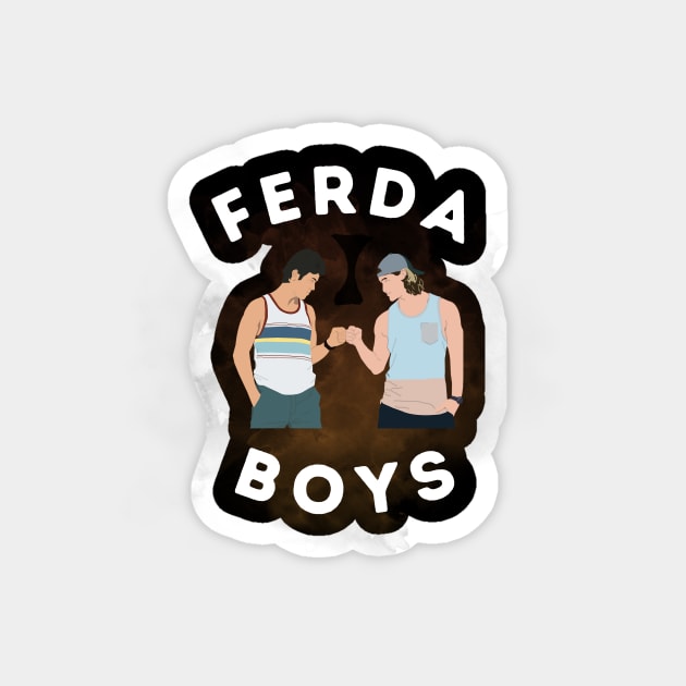 Ferda Boys Jonesy Reilly Letterkenny Magnet by NostalgiaUltra