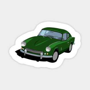 Triumph GT6 Mk1 Graphic  -British Racing Green Magnet