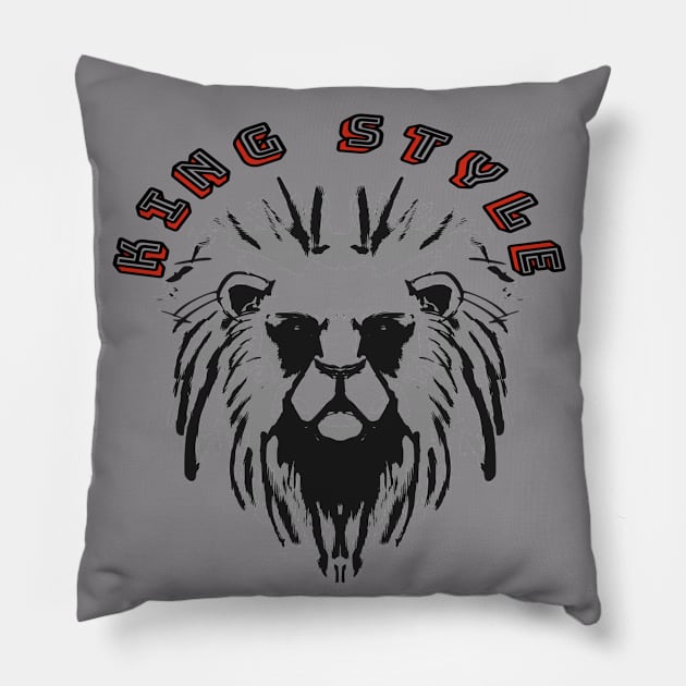 King T shirt Pillow by summerDesigns