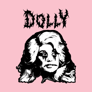 Black metal dolly parton T-Shirt