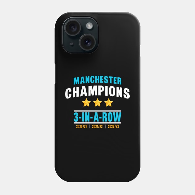 Manchester Champions 2022-2023 Phone Case by Zakzouk-store