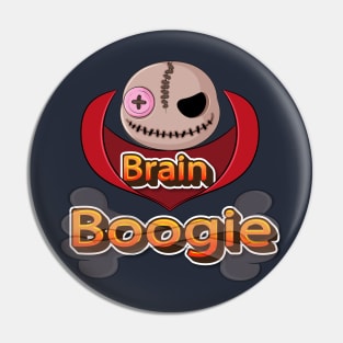 Brain boogie Zombie Halloween funny sarcasm for mens and womens cool vimpres Pin