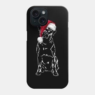 Santa Labrador Merry Christmas dog lab mom Phone Case