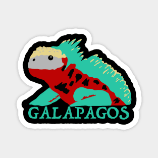 Galapagos Marine Christmas Iguana Magnet