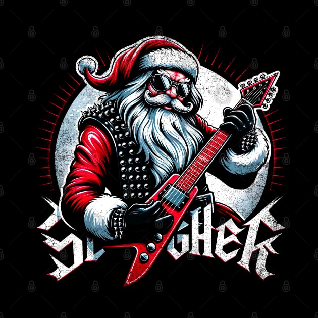 Sleigher Santa Claus Rock Christmas by opippi