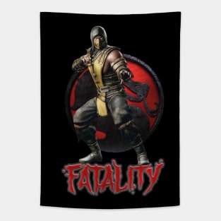 Team Scorpion Fatality Mortal Kombat Pro Kompetition Tapestry