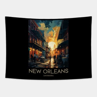 A Pop Art Travel Print of New Orleans - Louisiana - US Tapestry