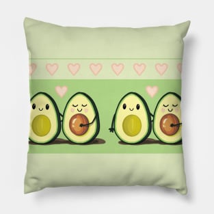 Two Halves Avocado Couples Pillow