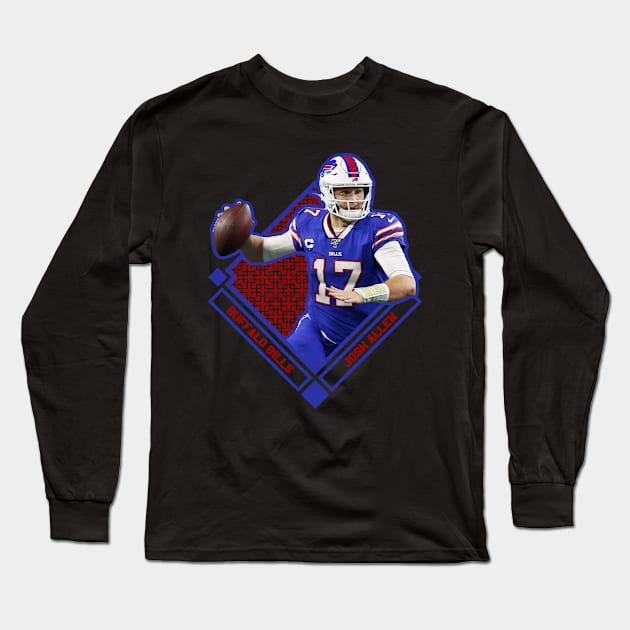 hackercyberattackactivity Josh Allen Buffalo Bills Long Sleeve T-Shirt