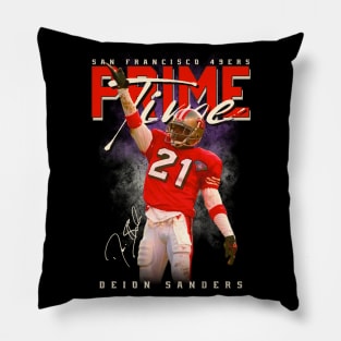 Deion Sanders - San Francisco 49ers Original Aesthetic Tribute 〶 Pillow