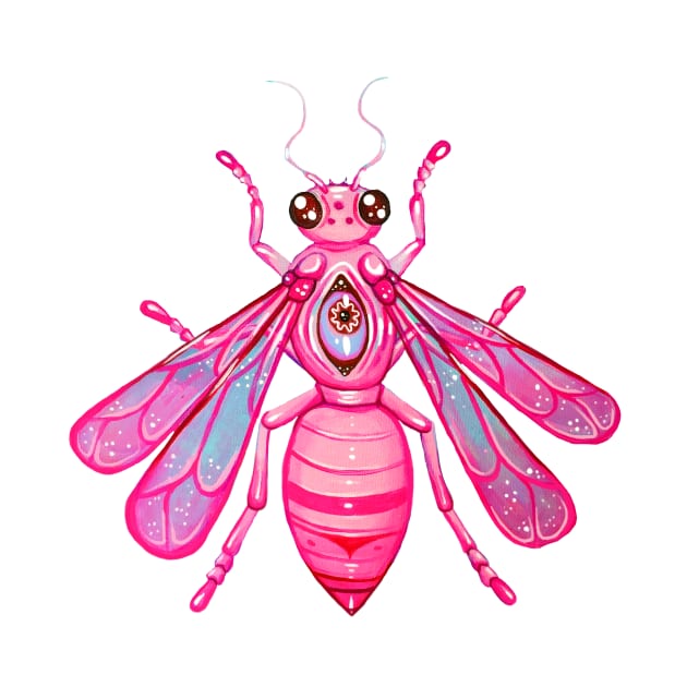 Pink Bee by Bethaliceart