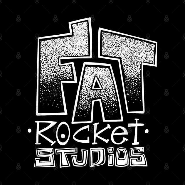 Fat Rocket Studios Logo - White by FatRocketStudios