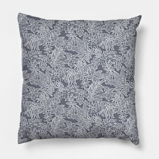 Tropical gray print Pillow