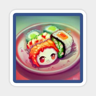 Kawaii Anime Sushi Magnet