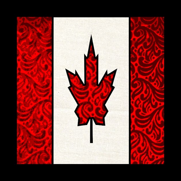 Retro Canadian Flag by artbyomega