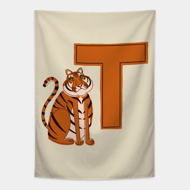 T is for Tiger Tapestry by Obstinate and Literate