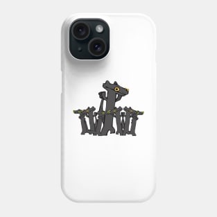 toothless cartoon animation dancing meme group Phone Case