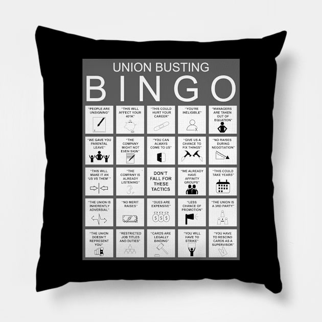 Union Bingo Pillow by Voices of Labor