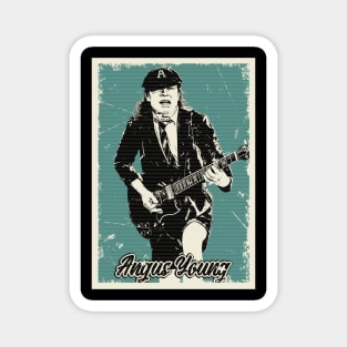 Vintage Angus Young Magnet