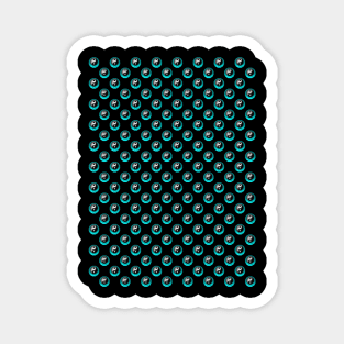 Yin Yang Design - Turquoise Color Pattern Magnet