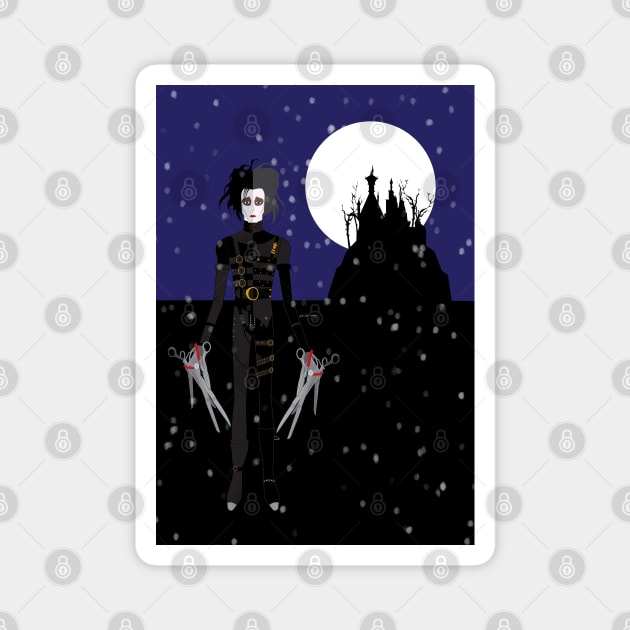 Scissor Hands Magnet by amadeuxway