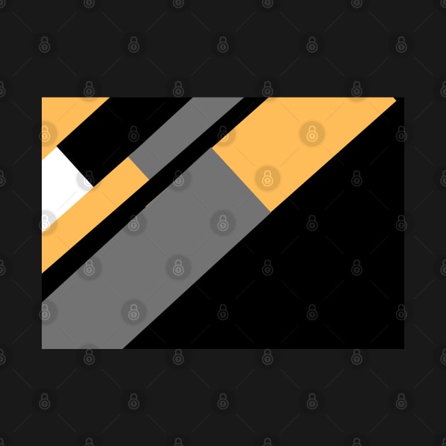 Gold, White, Black, and Grey Rectangle and Triangle pattern by BirdsnStuff