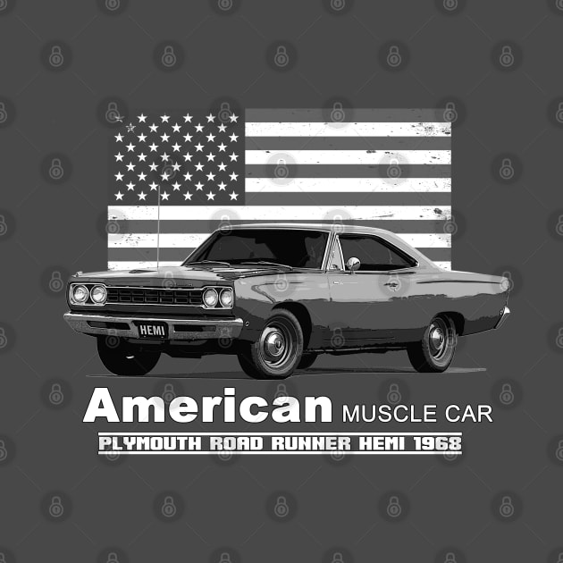 Plymouth Road Runner American Muscle Car 60s 70s Old is Gold by Jose Luiz Filho