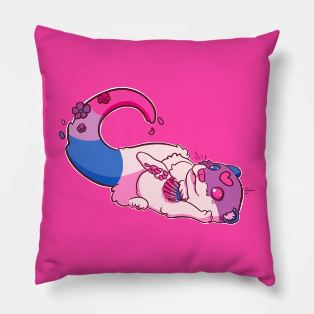 Bi Pride Otter Pillow by BubblegumGoat