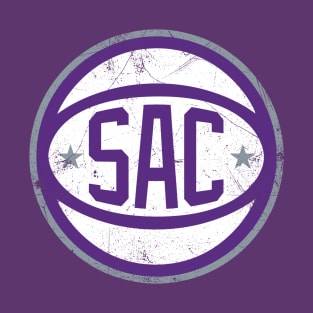 Sacramento Retro Ball - Purple T-Shirt