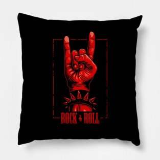 Rock And Roll Vintage Pillow