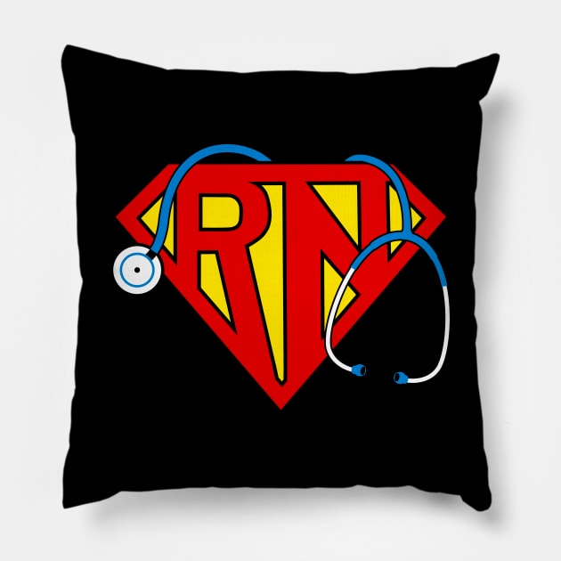 Registered Nurse RN T-shirt Pillow by KsuAnn